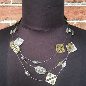 Chico’s Antique Silver&Brass Necklace